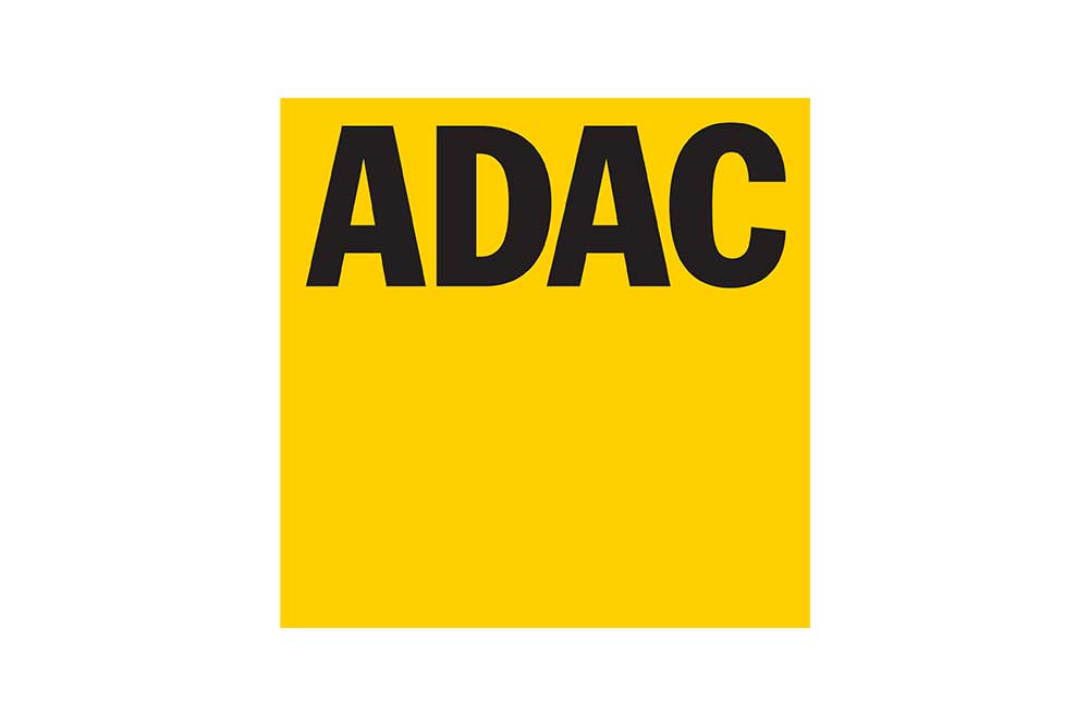 Logo ADAC Schwarz auf Gelb