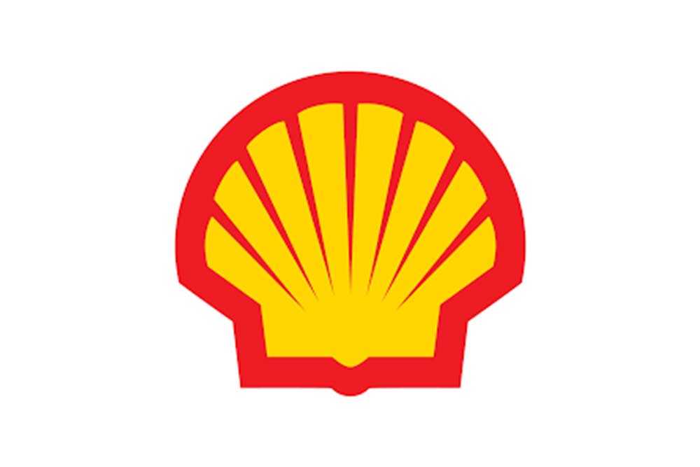 Logo Shell Rot/Gelb auf Weiss