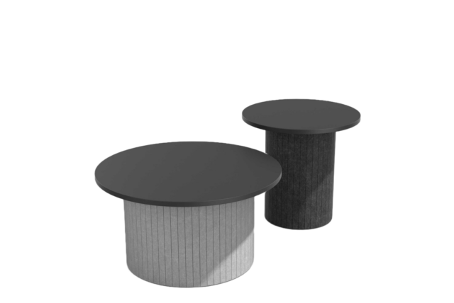 Neo Table runde Beistelltische Akustikvlies